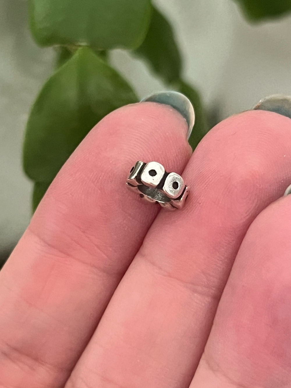 Pandora Owl Eyes Spacer Charm 🦉, Vintage, 925 Silver